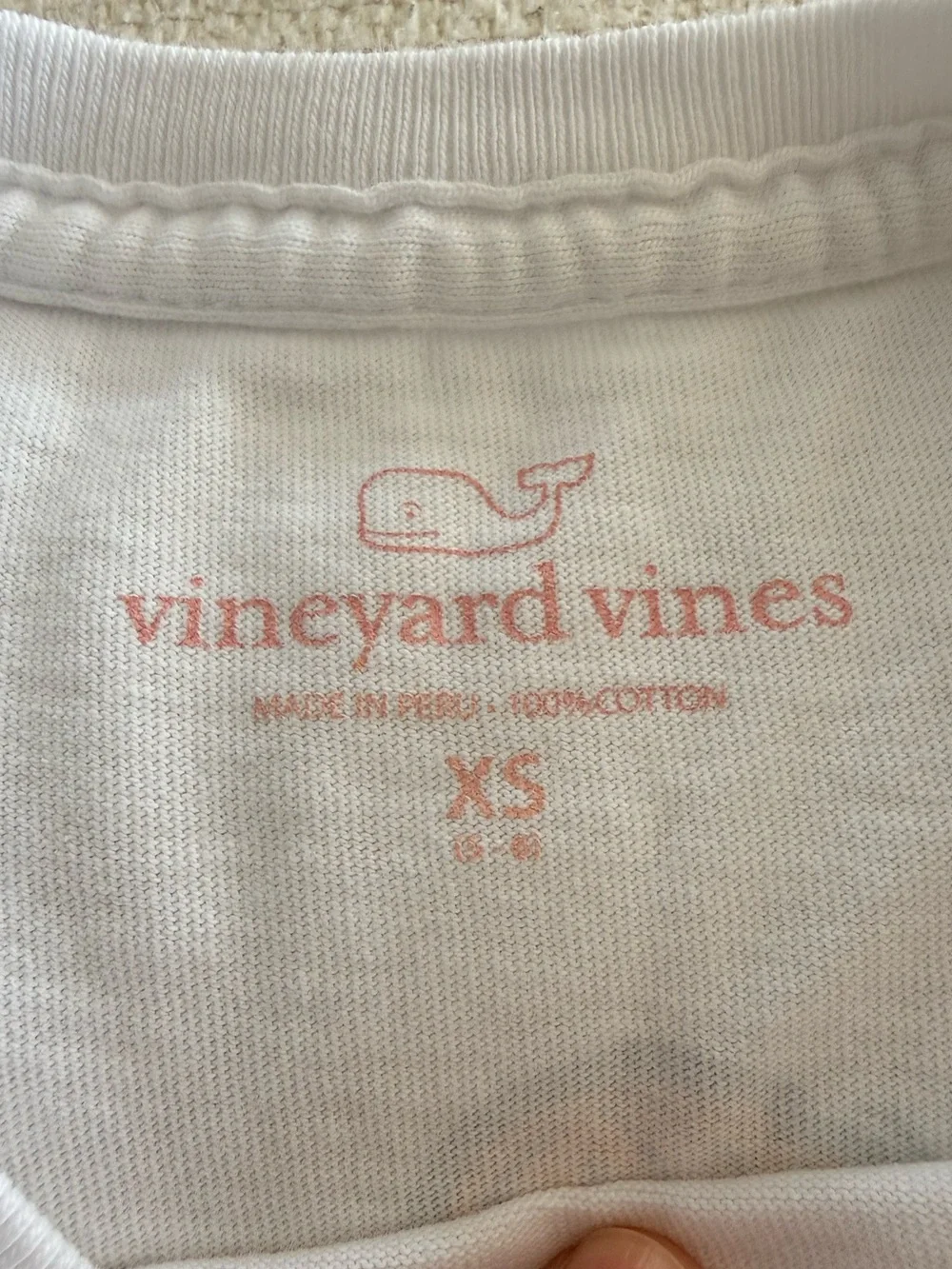 Vineyard Vines Kids White Ballerina Long-Sleeve Pocket T-Shirt
